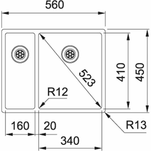 Franke Box BXX 260/160-34-16 (127.0375.279) – Bild 2