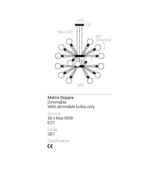 Lumina Matrix Doppia Maßskizze