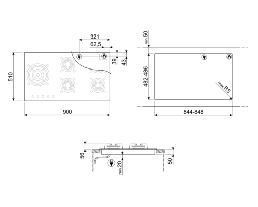 Smeg PV695LCNRDE