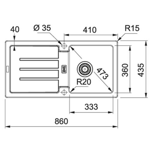 Franke Strata STG 614-86 (114.0657.827)