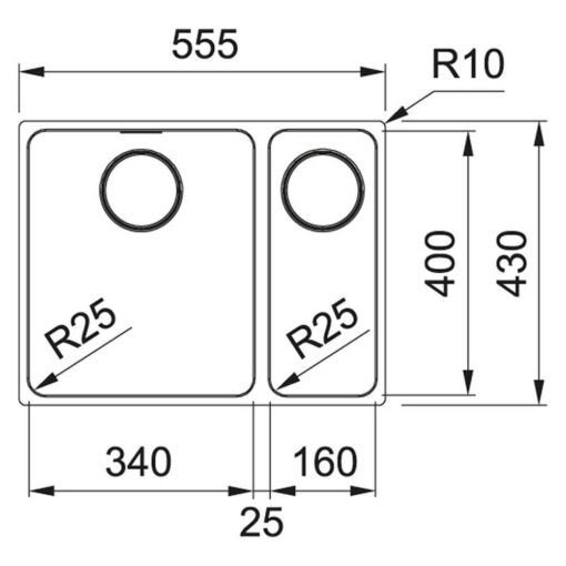 Franke MYX 160-34-16 (122.0658.059)