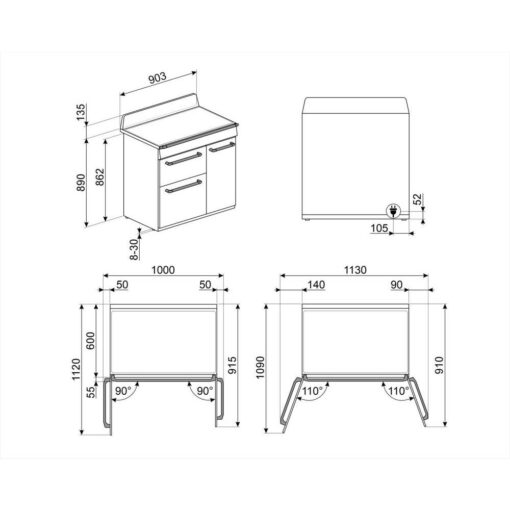 Smeg TR93IBL2