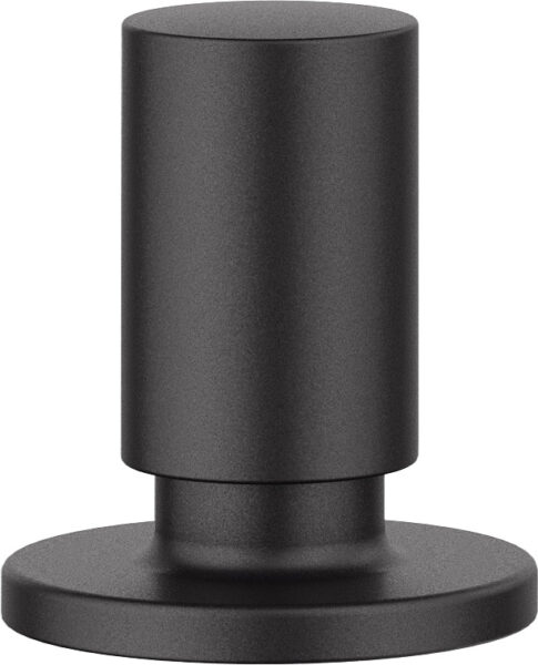 Zugknopf rund schwarz matt (238688)