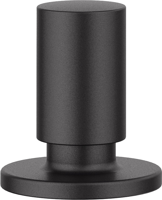 Zugknopf rund schwarz matt (238688)