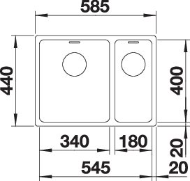 BLANCO ANDANO 340/180-IF (522975)