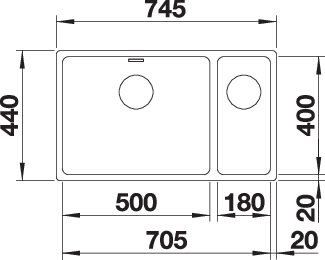 BLANCO ANDANO 500/180-U (522991)