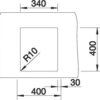BLANCO CLARON 340-U Durinox (523384)