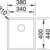 BLANCO CLARON 340-U Durinox (523384)
