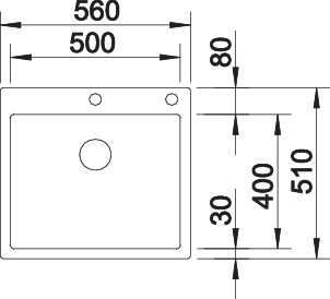 BLANCO CLARON 500-IF/A Durinox (523393)