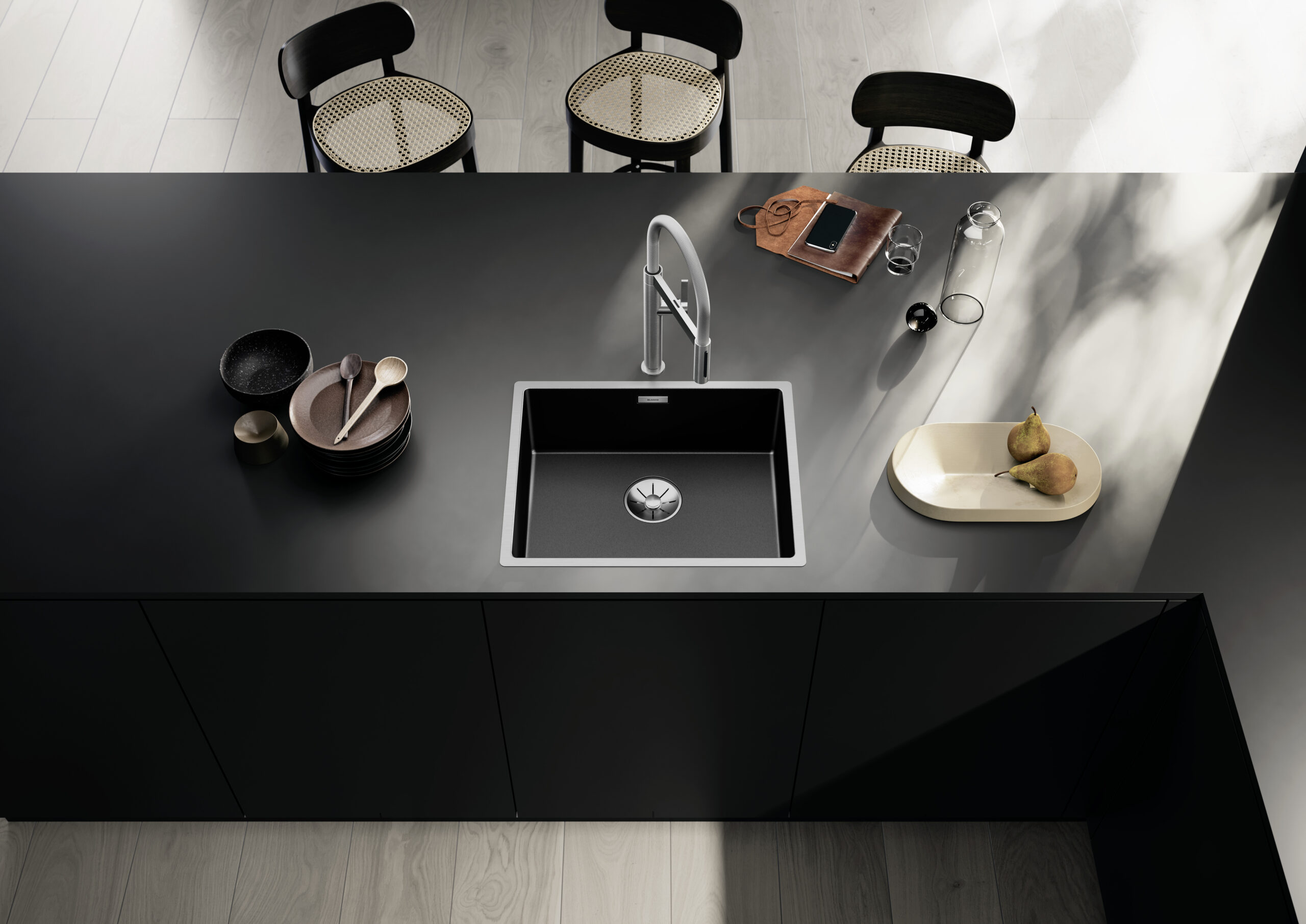 BLANCO CLARON 500-IF Dark Steel (527836)