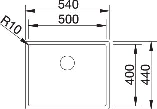 BLANCO CLARON 500-IF Dark Steel (527836)
