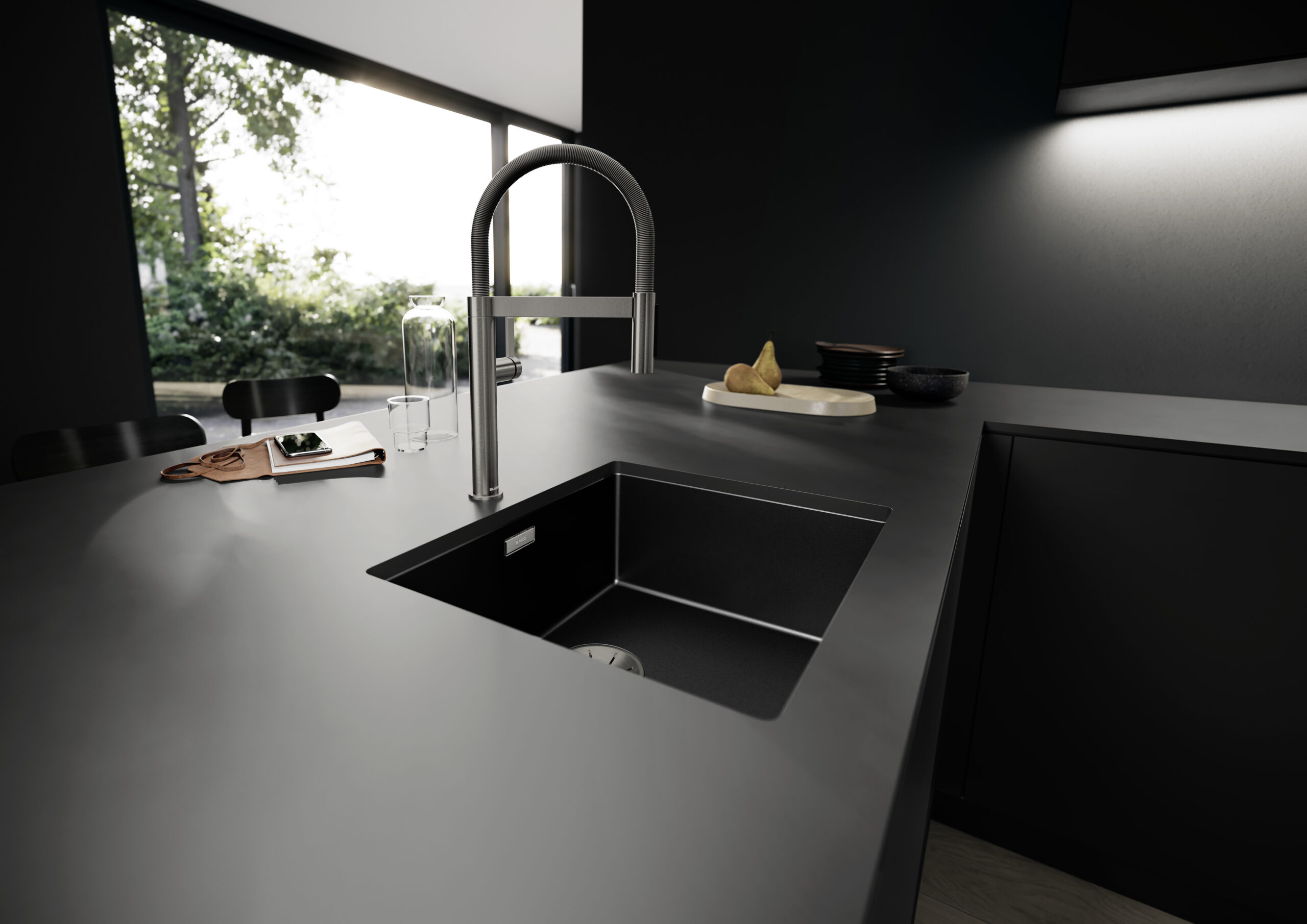 BLANCO CLARON 500-U Dark Steel Edition (527834)