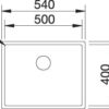 BLANCO CLARON 500-U Durinox (523386)