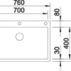 BLANCO CLARON 700-IF/A Durinox (523394)