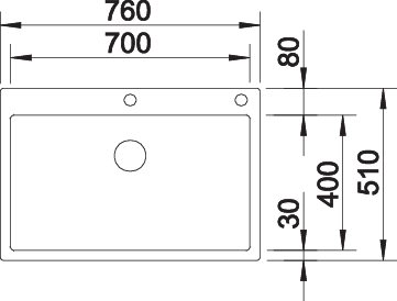 BLANCO CLARON 700-IF/A Durinox (523394)