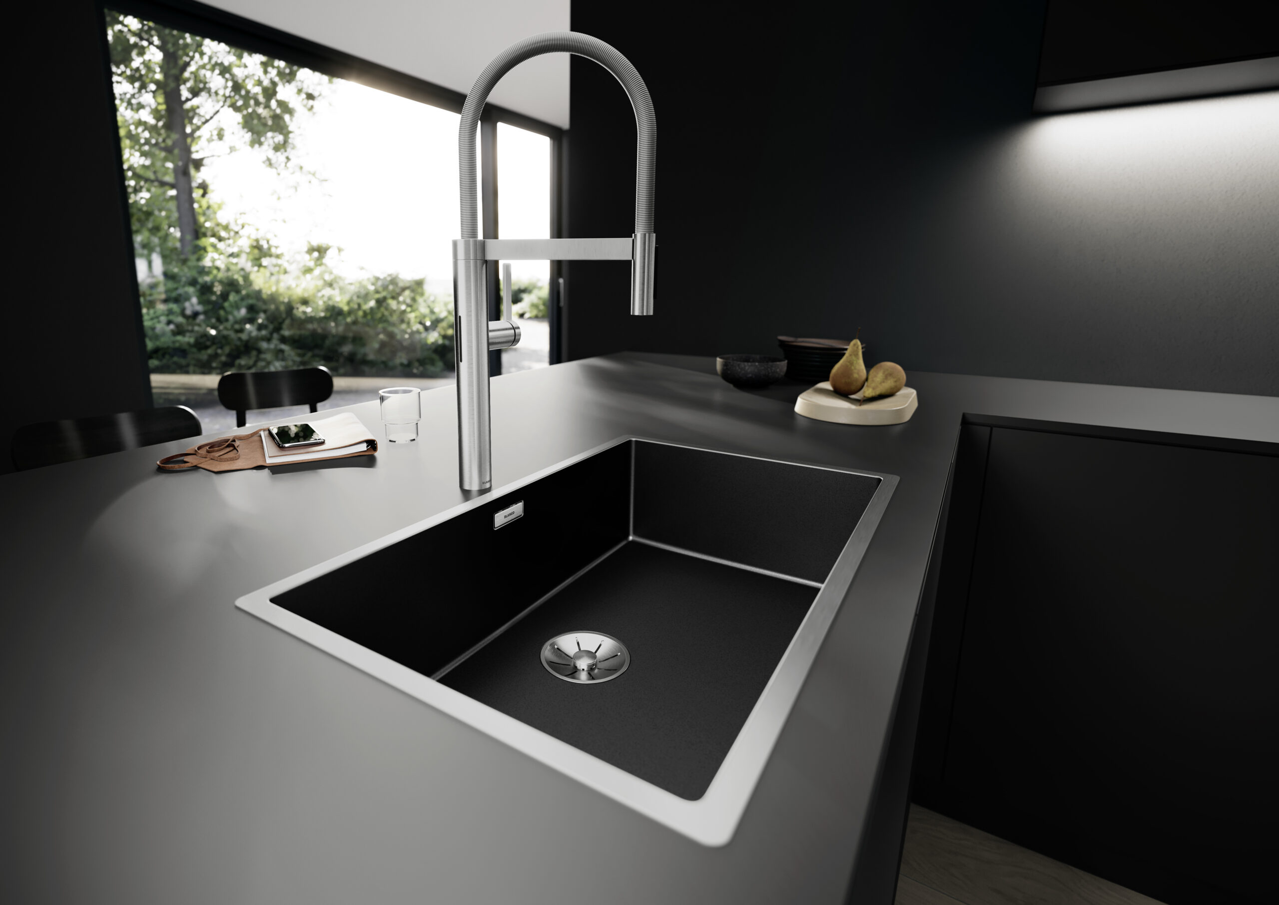 BLANCO CLARON 700-IF Dark Steel (527837)