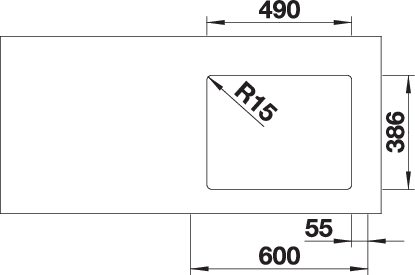BLANCO ETAGON 500-U (525155)