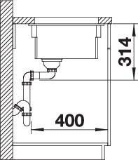 BLANCO ETAGON 500-U (525155)
