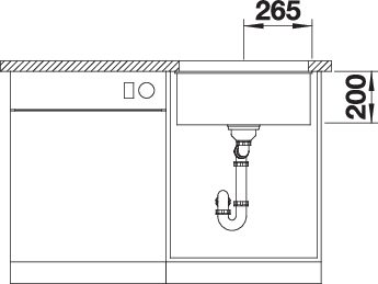 BLANCO ETAGON 500-U für Farbige Komponenten (527760)