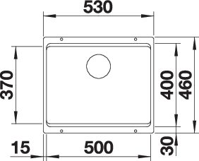 BLANCO ETAGON 500-U für Farbige Komponenten (527760)
