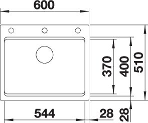 BLANCO ETAGON 6 für Farbige Komponenten (527747)