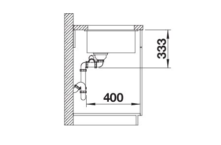 BLANCO ROTAN 340/160-U (521351)