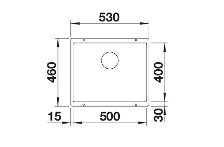 BLANCO ROTAN 500-U (523075)