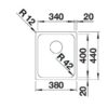 BLANCO SOLIS 340-IF (526116)