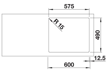 BLANCO SOLIS 340/180-IF/A (526132)