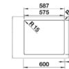 BLANCO SOLIS 340/180-IF/A (526132)