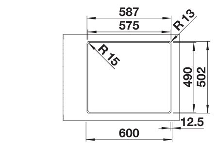 BLANCO SOLIS 340/180-IF/A (526132)