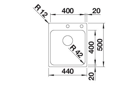 BLANCO SOLIS 400-IF/A (526119)