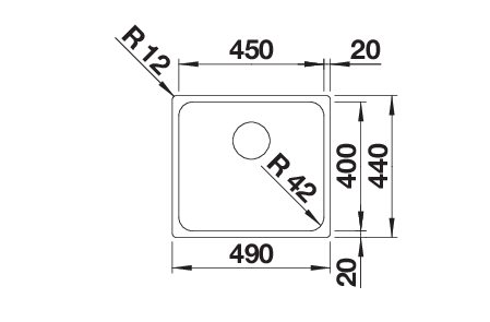 BLANCO SOLIS 450-U (526120)