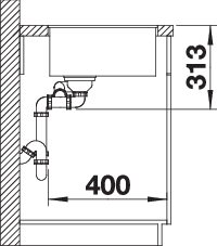 BLANCO SUBLINE 340/160-F (523569)