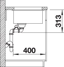 BLANCO SUBLINE 340/160-U (523557)