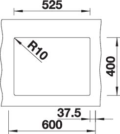 BLANCO SUBLINE 340/160-U für Farbige Komponenten (527819)
