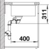BLANCO SUBLINE 350/150-U (523746)