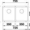 BLANCO SUBLINE 350/350-U (527164)