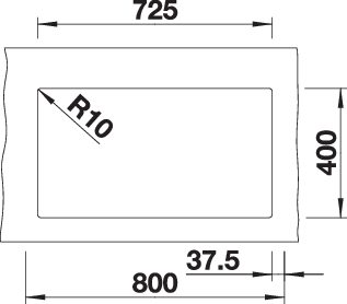 BLANCO SUBLINE 350/350-U für Farbige Komponenten (527827)