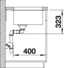 BLANCO SUBLINE 350/350-U für Farbige Komponenten (527827)