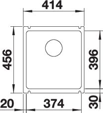 BLANCO SUBLINE 375-U (523726)