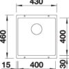 BLANCO SUBLINE 400-U (523423)