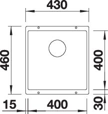 BLANCO SUBLINE 400-U (523423)