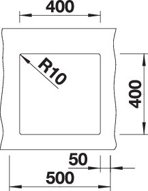 BLANCO SUBLINE 400-U für Farbige Komponenten (527790)