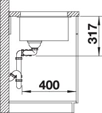 BLANCO SUBLINE 430/270-U (523160)
