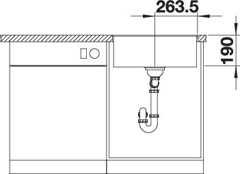 BLANCO SUBLINE 500-F (523537)
