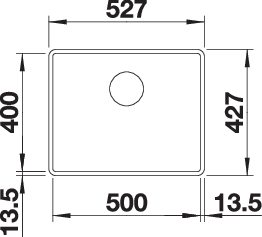BLANCO SUBLINE 500-F (523537)