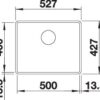 BLANCO SUBLINE 500-F (527352)