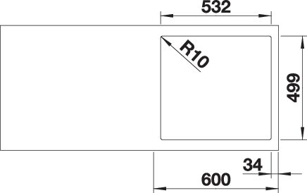 BLANCO SUBLINE 500-IF/A SteelFrame (524111)