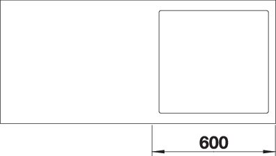 BLANCO SUBLINE 500-IF/A SteelFrame (524111)